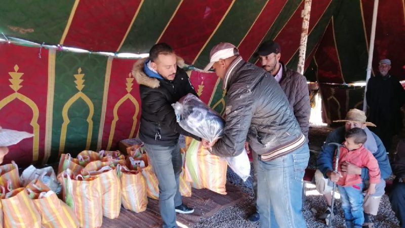 جمعية بسيدي بوعثمان تقدم مساعدات خيرية إلى المتضررين بجماعة بوروس
