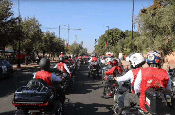 اختتام الطواف الدولي المسيرة الخضراء للدراجات النارية بمراكش