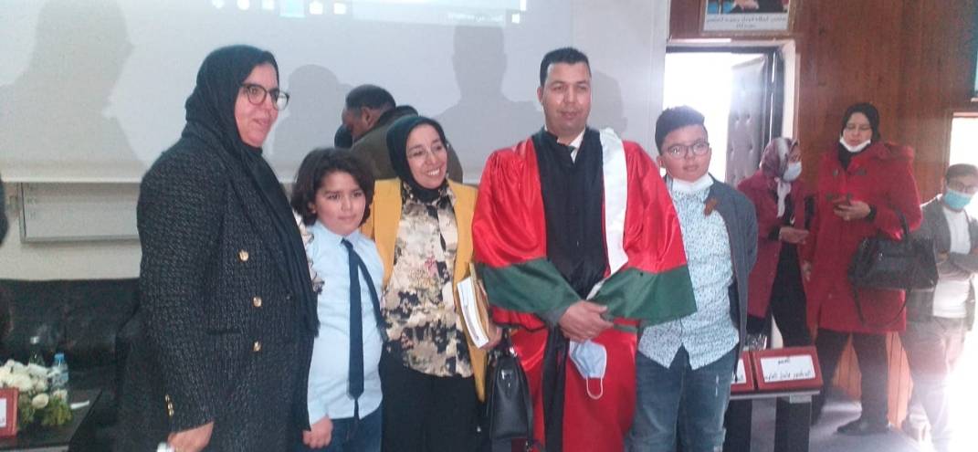 الطالب الباحث و القاضي الملحق بوزارة العدل « محمد جناح  » يحصل على شهادة الدكتوراه بميزة مشرف جدا