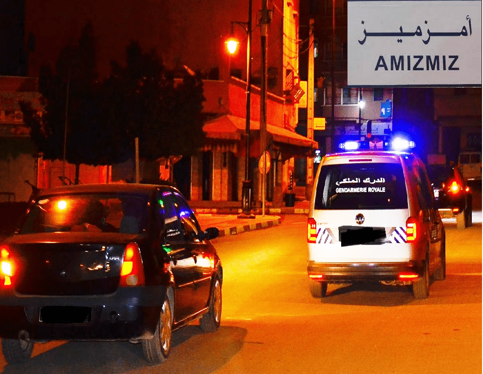 سلطات أمزميز  تشدد إجراءات المراقبة الليلية بشوارع وأحياء المدينة