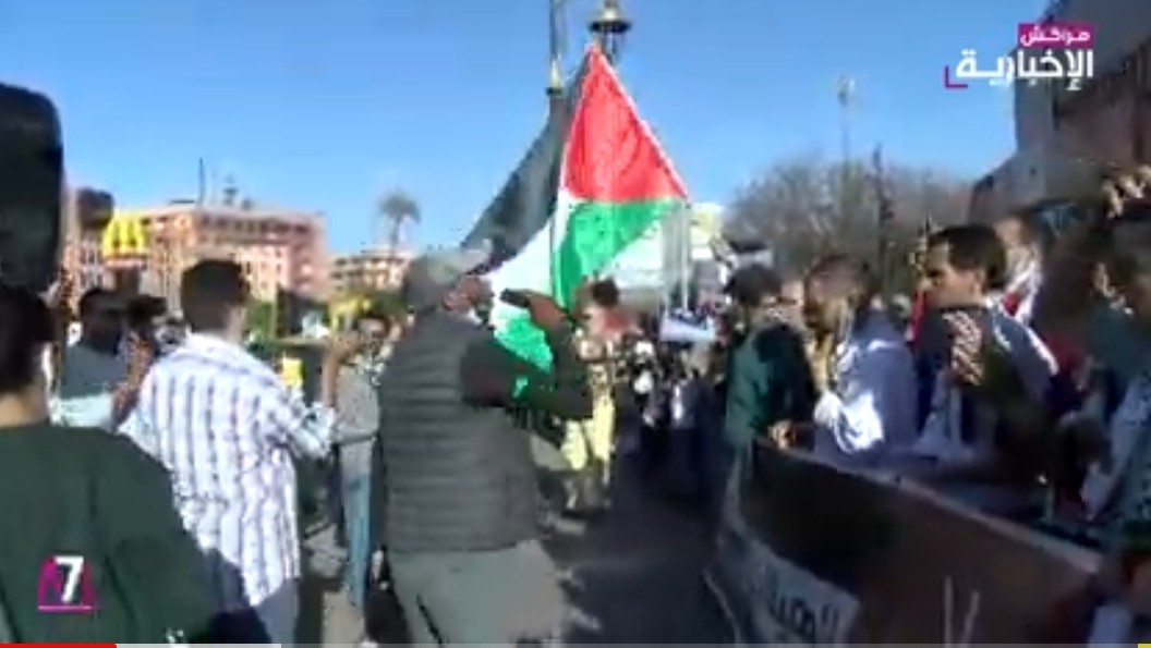 فيديو : فعاليات مدنية بمراكش تحتفل بالنصر الفلسطيني وتدعم القضية الفلسطينية