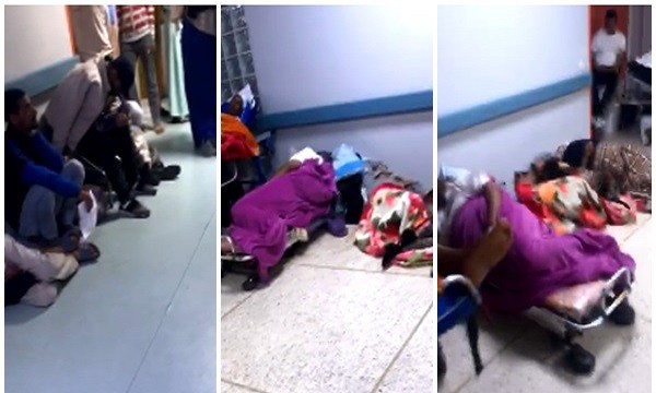 مشاهد صادمة من داخل مستشفى محمد السادس بمراكش.. نساء ورجال مرضى على الأرض