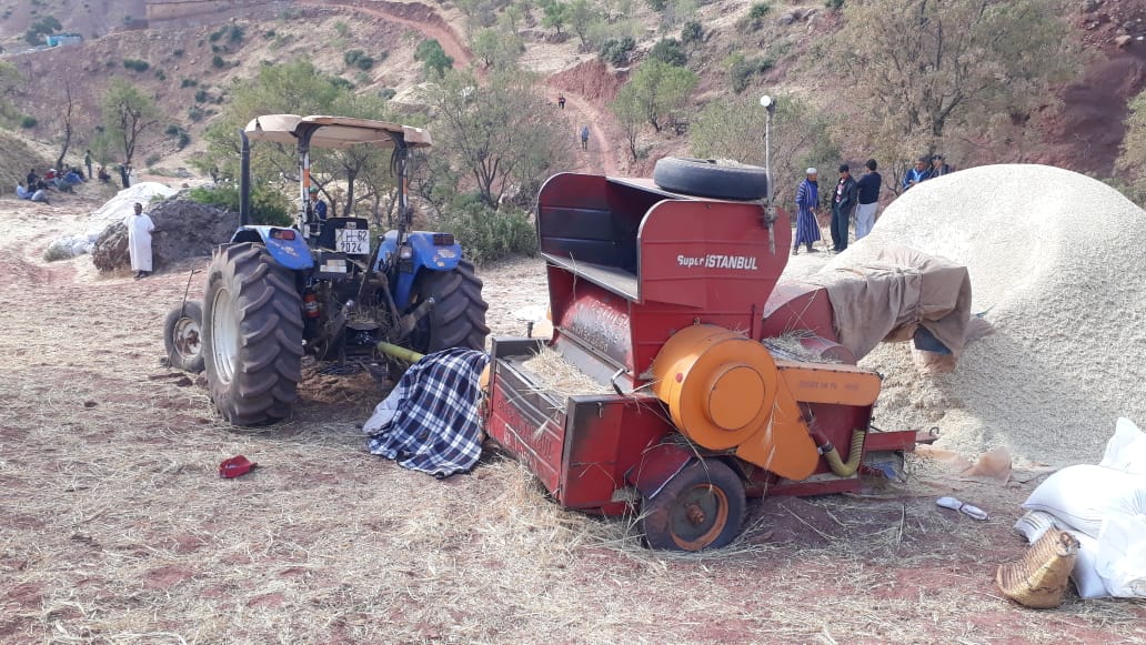 آلة حصاد تنهي حياة شاب بنواحي مراكش