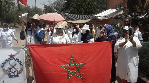 حوالي 50 فردا من عمال مجموعة سياحية بمراكش يعتصمون للمطالبة بحقوقهم