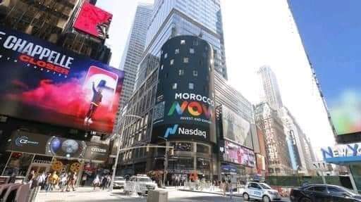 العلامة الخاصة بالاستثمار والتصدير Morocco Now تصل منطقة « تايم سكوير » في نيويورك Times Square in New York ،إحدى أشهر مناطق التجمعات في العالم