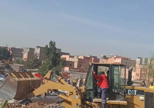 السلطات المحلية تهدم بنايات ومنازل عشوائية بسيدي يوسف ابن علي (صور)