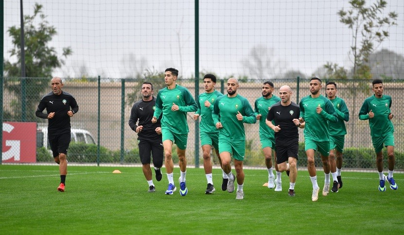 المنتخب المغربي يخوض أول حصة تدريبة بعد وصوله كنشاسا