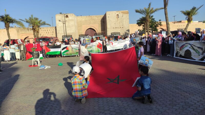 مراكش تحيي الذكرى 74 لنكبة فلسطين بوقفة في باب دكالة (صور)