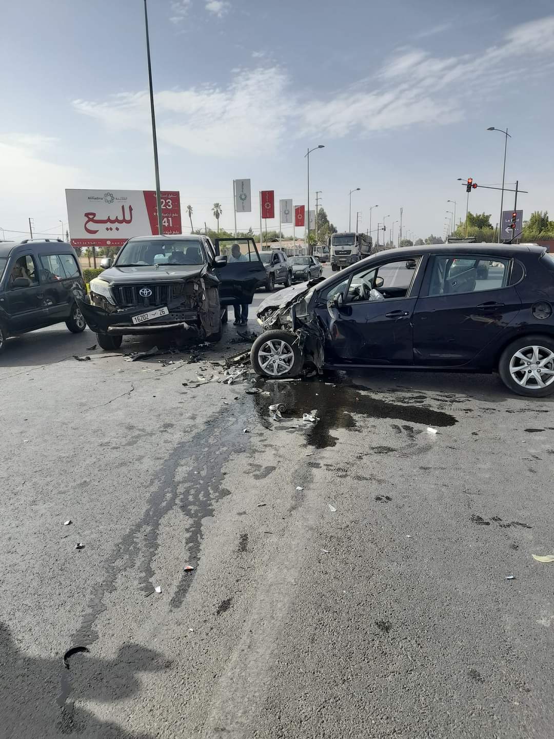 حادثة سير مروعة بالطريق بين مراكش واوريكة 