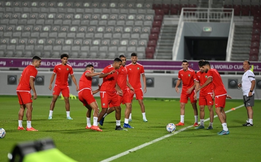 المنتخب المغربي يواصل استعداداته للمواجهة الثانية أمام بلجيكا