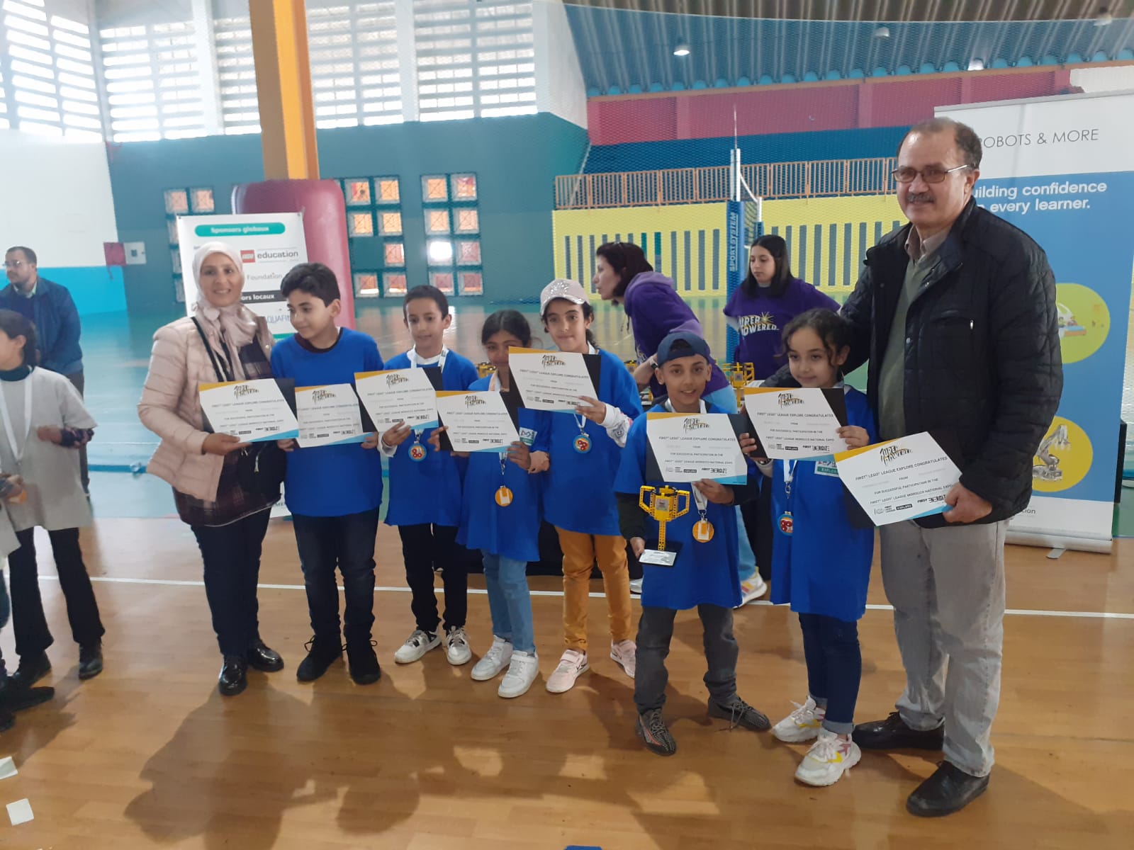 مراكش: مدرسة الأندلس الابتدائية تفوز بالمرتبة الأولى للمنافسة الوطنية للروبوتيك.