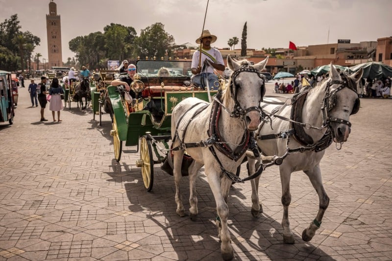 ارتفاع عدد السياح الوافدين على مراكش