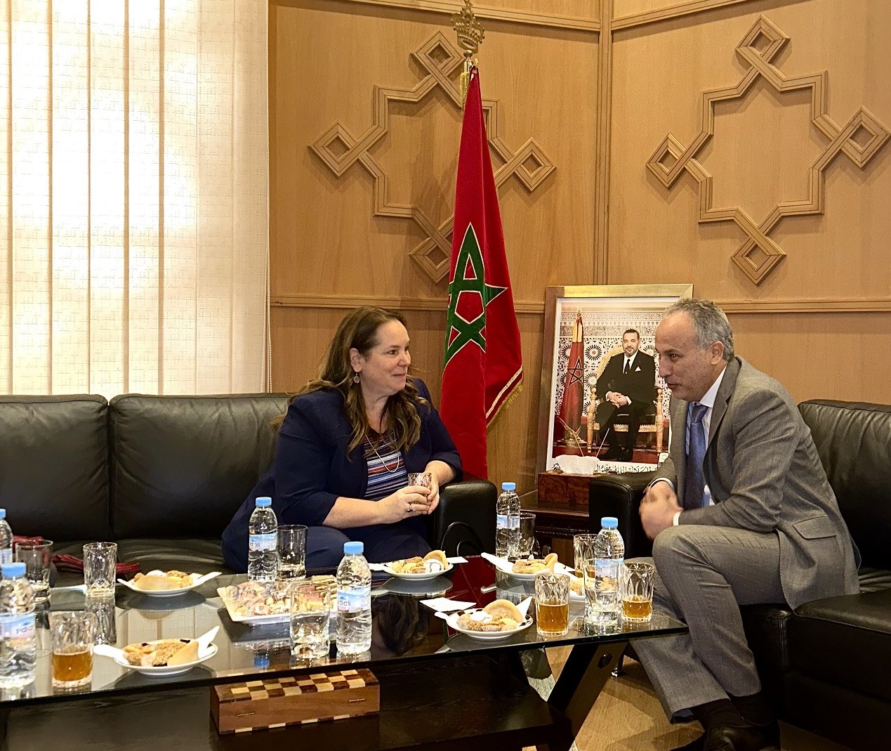 رئيس جهة مراكش آسفي، السيد سمير كودار يستقبل سفيرة كندا بالمغرب
