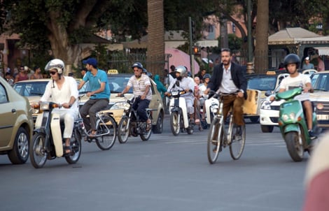 إعطاء الانطلاقة الرسمية للعملية التواصلية المندمجة “الدراجة الآمنة” بعمالة مراكش