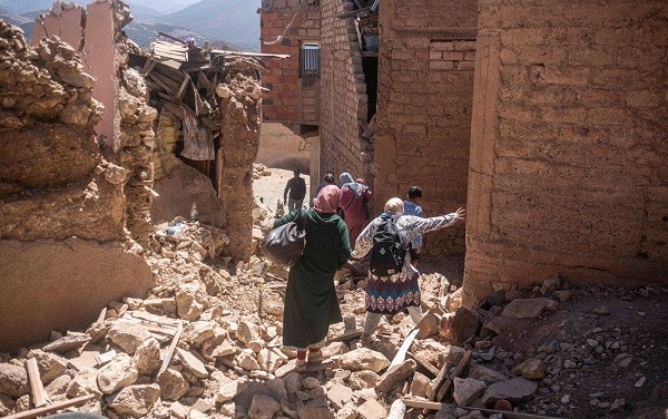 توزيع مساعدات على المكفوفين المتضررين من زلزال الحوز بمناسبة شهر رمضان