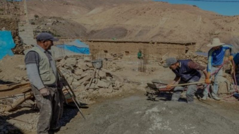 تواصل عملية إعادة البناء ما بعد الزلزال بشيشاوة