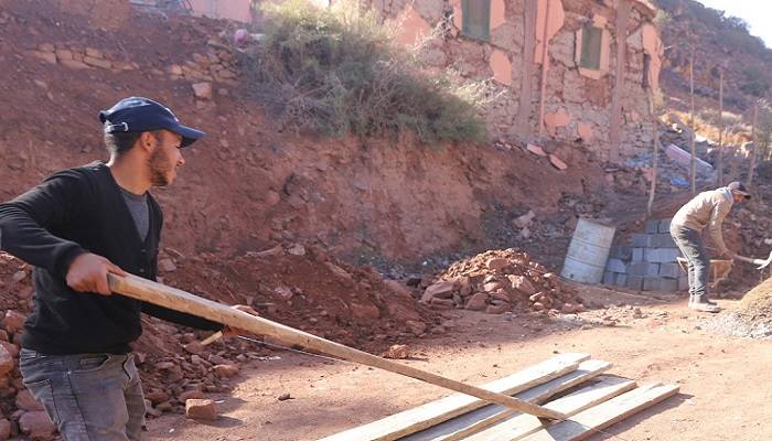 أزيد من 7 الاف متضرر من الزلزال شرعوا في اٍعادة بناء منازلهم بإقليم الحوز