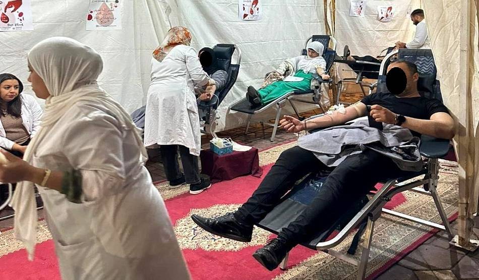 152 كيس دم حصيلة حملة تضامنية للتبرع بالدم في مراكش