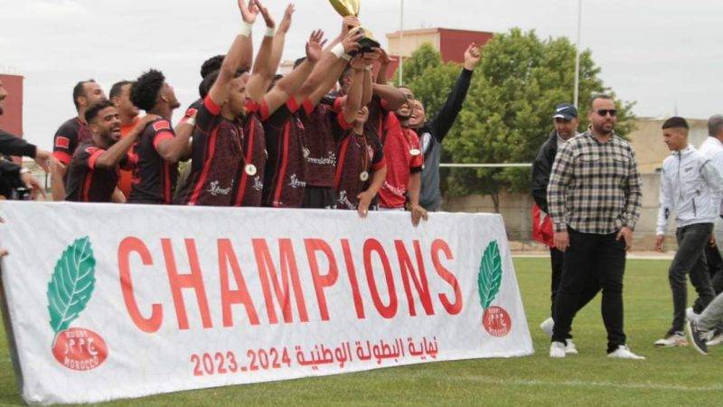 فريق شباب مراكش للريكبي السباعي يتوج بلقب البطولة الوطنية