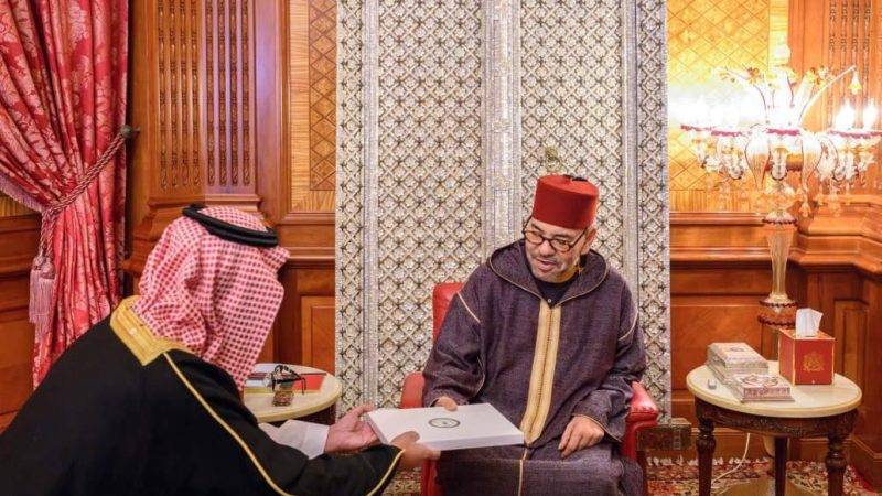 الملك محمد السادس يستقبل مبعوث خادم الحرمين الشريفين حاملا رسالة لجلالته