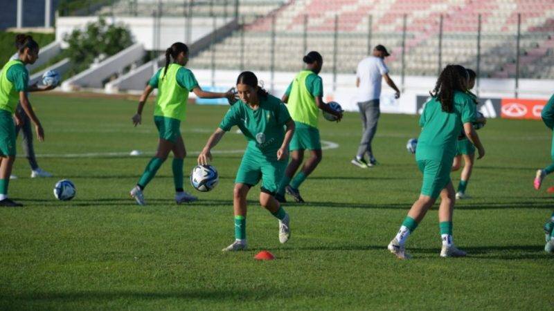 فتيات المنتخب الوطني يختتمن استعداداتهن لمواجهة الجزائر