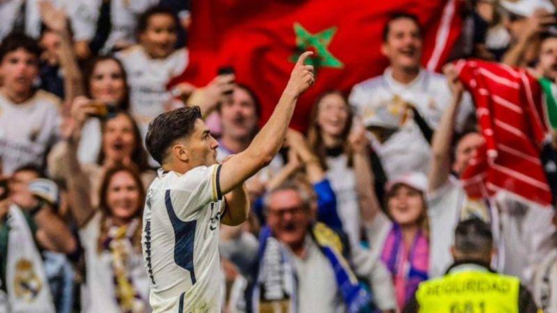 النجم المغربي دياز يتوج بطلا للدوري الإسباني رفقة فريقه ريال مدريد