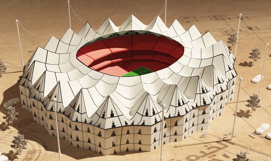 تشييد أكبر ملعب بتصميم يستمد هويته من الثقافة المغربية