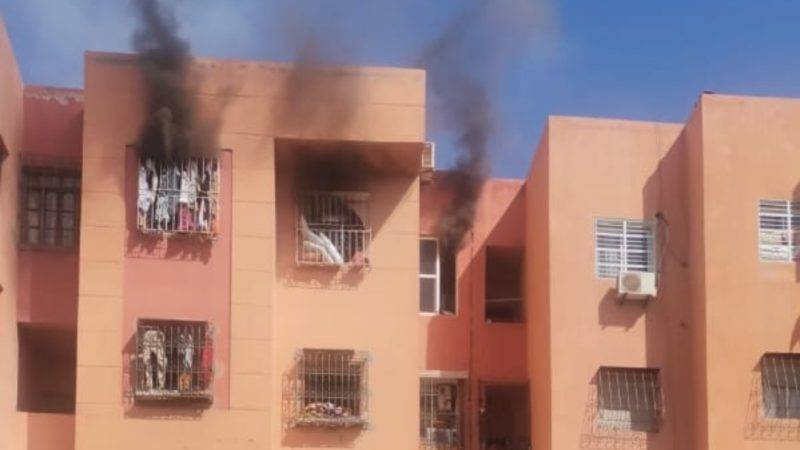 النيران تلتهم شقة سكنية ليلة العيد
