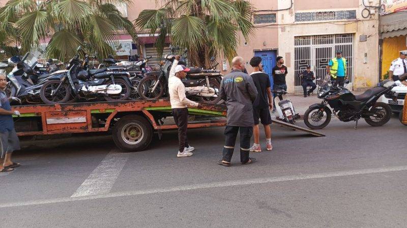 مراكش.. الأمن يشن حملة على « الدراجات المعدلة » بسيدي يوسف بنعلي