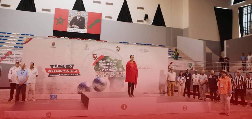 تتويج مغربي ضمن منافسات بطولة افريقيا للكرة الحديدية بمراكش