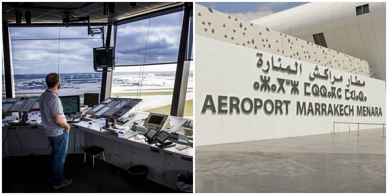 المراقبون الجويون بمطار مراكش يحتجون ضد التسيير العشوائي والتعسفات غير المبررة
