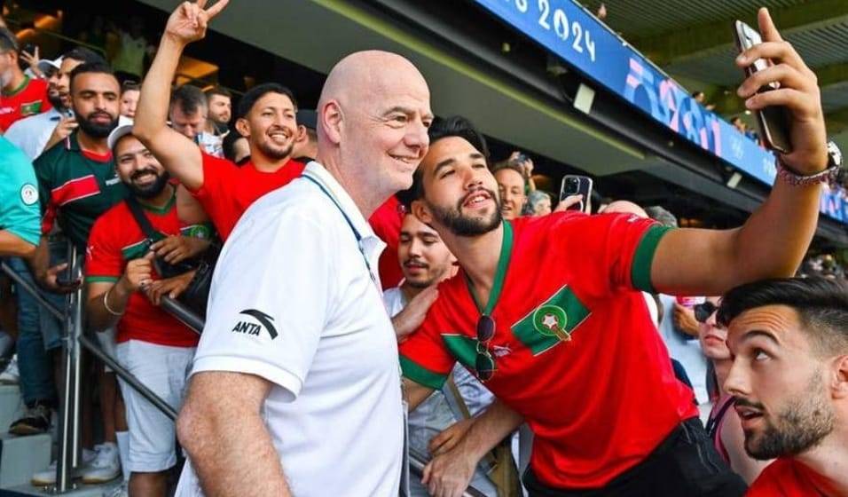 رئيس الفيفا يشيد بانجاز المنتخب المغربي الأولمبي