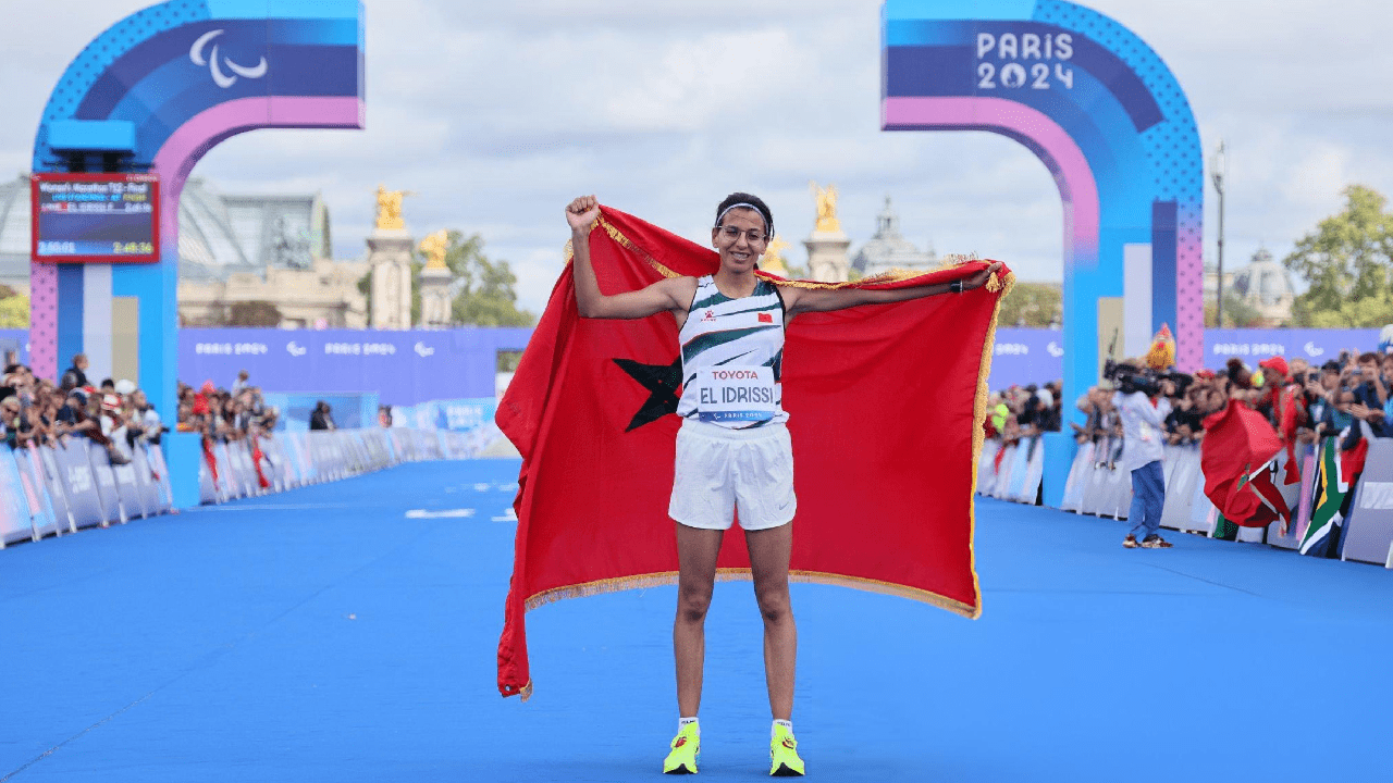 العداءة الادريسي تهدي المغرب ذهبية الماراثون