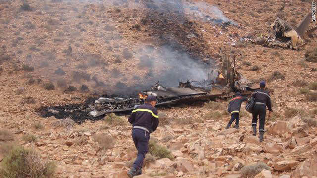 حادث سقوط طائرة للتدريب يودي بحياة ضابطين من الجيش المغربي