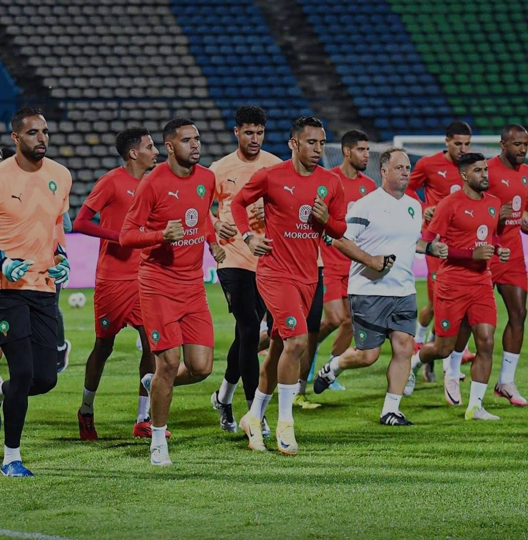 عناصر المنتخب الوطني تجري الحصة الأخيرة قبل مواجهة الغابون