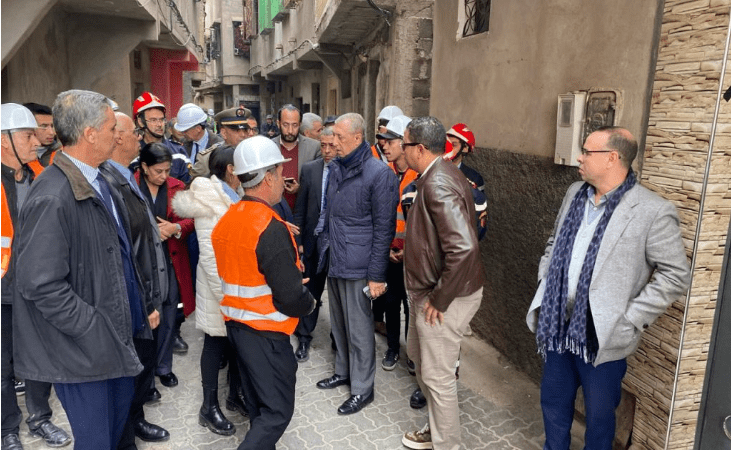 واقعة المنزل الأيل للسقوط تجر الوالي شوراق اٍلى حي الفخارة