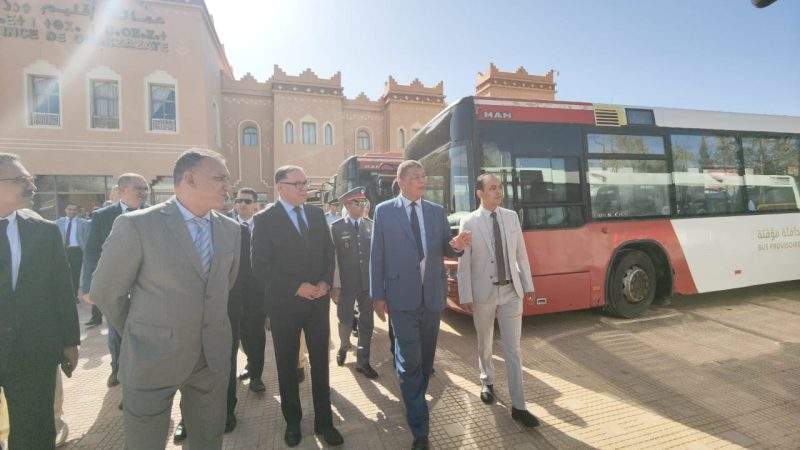 ورزازات تعزز أسطول النقل الحضري بعشر حافلات جديدة تحت إشراف عامل الإقليم