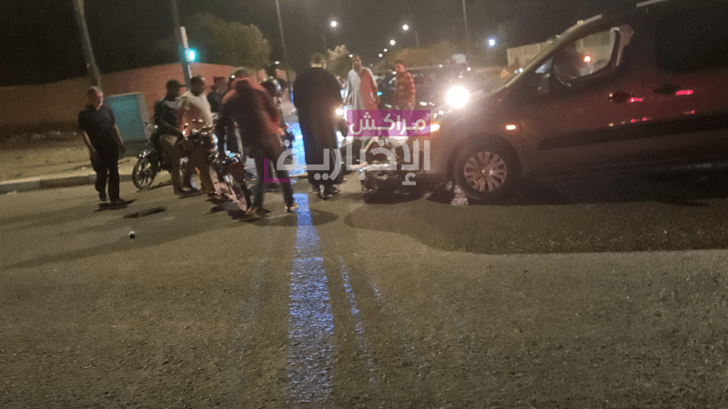 حادثة سير خطيرة بحي أزلي تتسبب في إصابة شابين بجروح بليغة